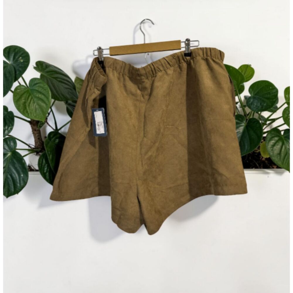 Universal Thread Olive Faux Suede Shorts Plus Size Boho Casual